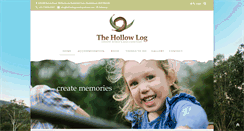 Desktop Screenshot of hollowlogcountryretreat.com